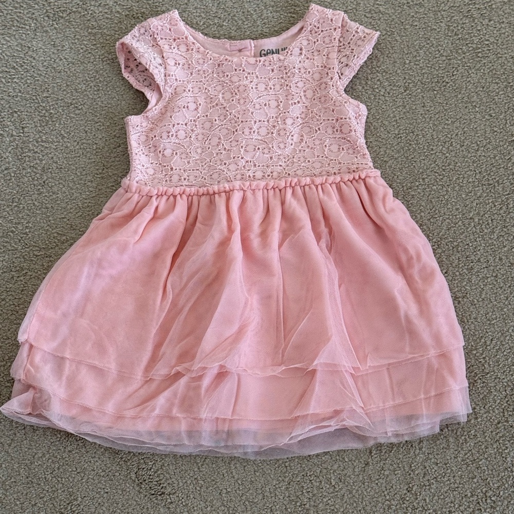 OshKosh Genuine Kids Girls’ 3T Pink Lace Tutu Party Dress